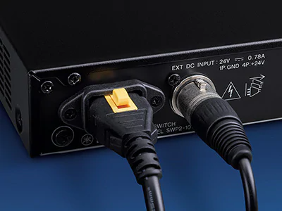 EXT DC INPUT for Power Supply Redundancy